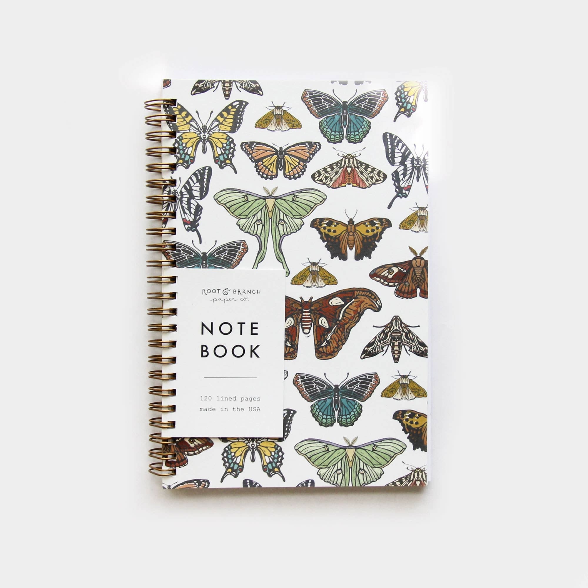 Butterfly + Moth Spiral Bound Notebook | Roots and Shoots Nursery 1108 ...